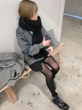 「CREDONA（クレドナ）のアイテム」を使った、sacoさん（レディース・167cm）の秋コーディネート