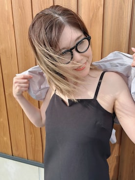 「アイテム（メガネ）」を使った、sacoさん（レディース・167cm）の秋コーディネート