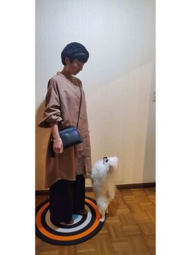 「アイテム（シャツワンピース）」を使った、ゆかさん（レディース・164cm・30代）の秋コーディネート