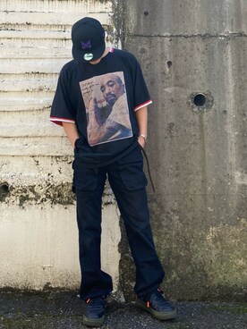 「-PHASE（バーフェイズ）のアイテム」を使った、としぼうさん（メンズ・166cm）の秋コーディネート