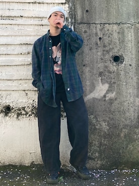 としぼうさん（メンズ・166cm）の春コーディネート