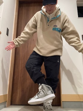 「シルバーシューズ」｜垂金権造さん（メンズ・171cm）の冬コーディネート