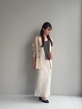 「cloenc（クロエンス）のアイテム（トップス）」を使った、Norimiさん（レディース・160cm）の春コーディネート