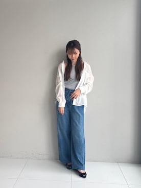 「cloenc（クロエンス）のアイテム（パンツ）」を使った、Norimiさん（レディース・160cm）の春コーディネート