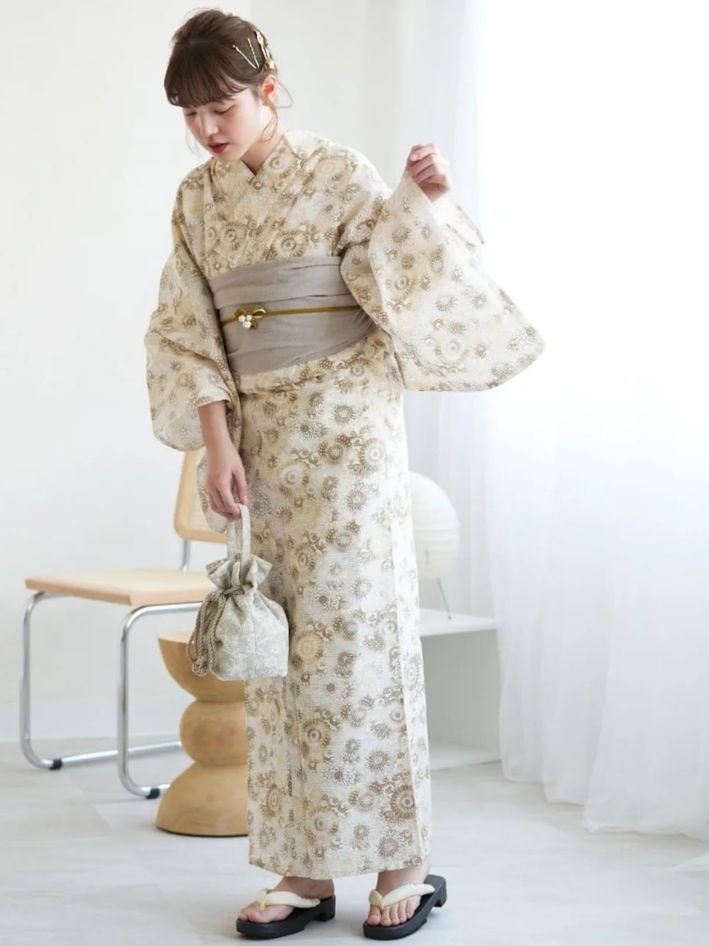 utatane 猫 浴衣 綿 ウタタネ フリー 美品