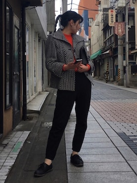 「アイテム（イヤリング）」を使った、meyさん（レディース・160cm・10代）の冬コーディネート