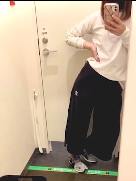 「運動コーデ」｜りなちさん（レディース・153cm）の春コーディネート