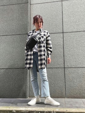 「diesel福岡」｜Ak◡̈⃝♩さん（レディース・163cm）の夏コーディネート