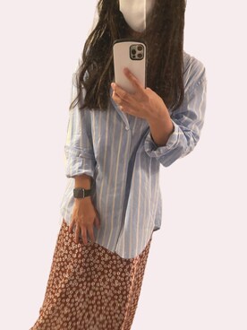「Abercrombie&Fitch（アバークロンビーアンドフィッチ）のアイテム（スカート）」を使った、Mipahinaさん（レディース・156cm）の秋コーディネート