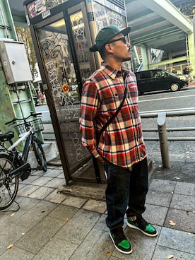 「アイテム（帽子）」を使った、kc320lpさん（メンズ・170cm）の冬コーディネート