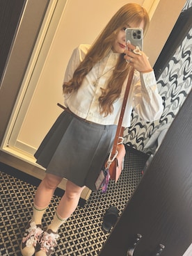 「Maison Kitsune(メゾンキツネ)のアイテム」を使った、ちゃんしさん(レディース・159cm)の秋コーディネート