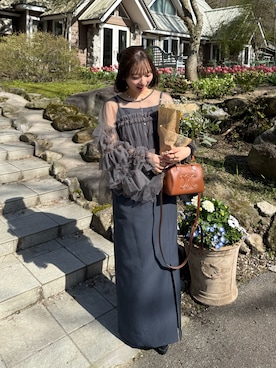 「アイテム（パンプス）」を使った、una.さん（レディース・148cm）の春コーディネート