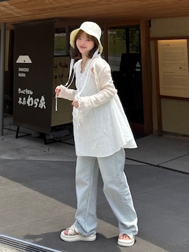 「ammy.（エイミードット）のアイテム」を使った、una.さん（レディース・148cm）の夏コーディネート