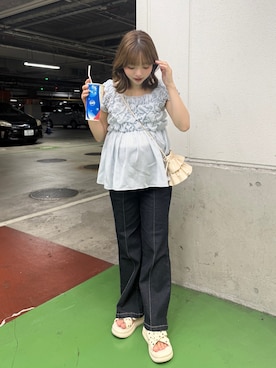 「KOBE LETTUCE（コウベレタス）のアイテム」を使った、una.さん（レディース・148cm）の夏コーディネート