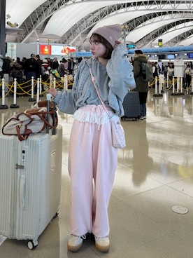 「アイテム（雑貨/ホビー）」を使った、una.さん（レディース・148cm）の冬コーディネート