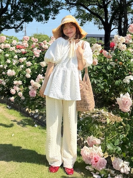 「aimoha（アイモハ）のアイテム」を使った、una.さん（レディース・148cm）の春コーディネート
