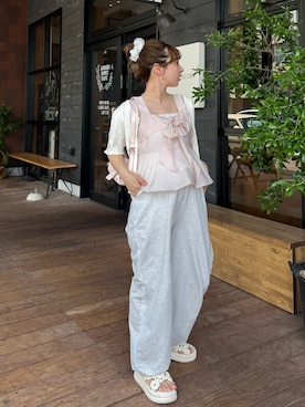 「マタニティコーデ」｜una.さん（レディース・148cm）の夏コーディネート