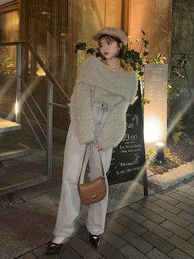 「GRL（グレイル）のアイテム（帽子）」を使った、una.さん（レディース・148cm）の春コーディネート