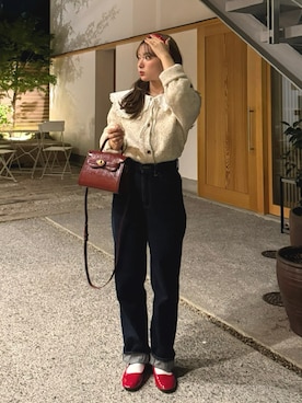 「アイテム（パンプス）」を使った、una.さん（レディース・148cm）の秋コーディネート