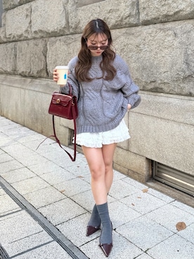 「アイテム（パンプス）」を使った、una.さん（レディース・148cm）の秋コーディネート