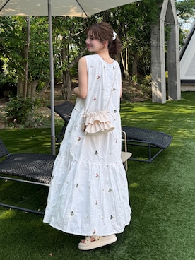 「aimoha（アイモハ）のアイテム」を使った、una.さん（レディース・148cm）の夏コーディネート