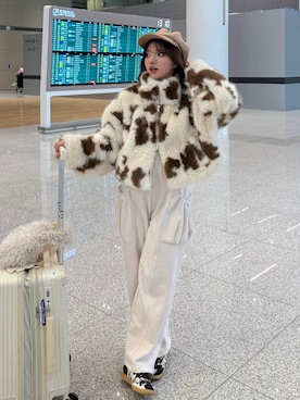 「GRL（グレイル）のアイテム」を使った、una.さん（レディース・148cm）の冬コーディネート