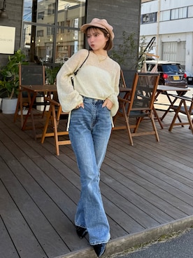 「GRL（グレイル）のアイテム（帽子）」を使った、una.さん（レディース・148cm）の春コーディネート