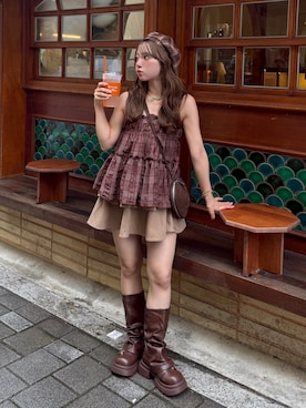 「アイテム（ブレスレット）」を使った、una.さん（レディース・148cm・20代）の夏コーディネート