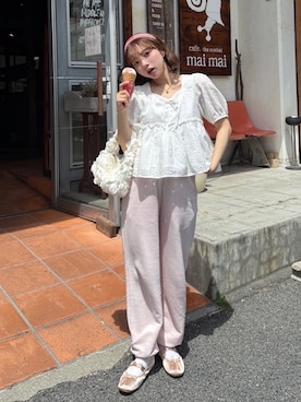 「EMIS（イミス）のアイテム」を使った、una.さん（レディース・148cm）の春コーディネート