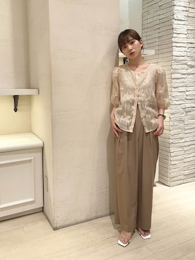 「RANDA（ランダ）のアイテム」を使った、ᴷᵁᴹᴵᴷᴼ ᴼᴺᴼさん（レディース・154cm）の夏コーディネート