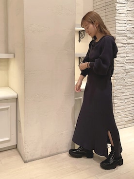 「RANDA（ランダ）のアイテム（ワンピース）」を使った、ᴷᵁᴹᴵᴷᴼ ᴼᴺᴼさん（レディース・154cm）の秋コーディネート