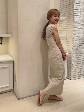 「メロートップス」｜「アイテム（サンダル）」を使った、ᴷᵁᴹᴵᴷᴼ ᴼᴺᴼさん（レディース・154cm）の夏コーディネート