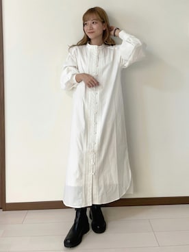「RANDA（ランダ）のアイテム（ワンピース）」を使った、ᴷᵁᴹᴵᴷᴼ ᴼᴺᴼさん（レディース・154cm）の秋コーディネート