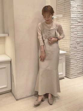 「RANDA（ランダ）のアイテム（ワンピース）」を使った、ᴷᵁᴹᴵᴷᴼ ᴼᴺᴼさん（レディース・154cm）の秋コーディネート