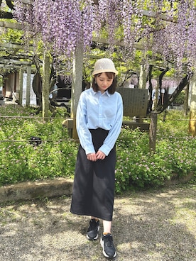 「coca（coca）（コカ）のアイテム（スカート）」を使った、maaさん（レディース・156cm）の春コーディネート