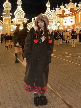 「アイテム（ワンピース/ドレス）」を使った、mei さん（レディース・158cm・20代）の冬コーディネート