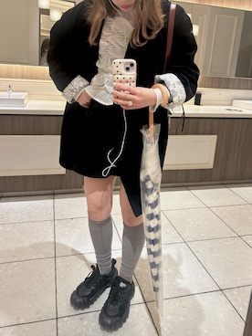 「KBF（ケイビーエフ）のアイテム（ジャケット/アウター）」を使った、mei さん（レディース・158cm）の春コーディネート