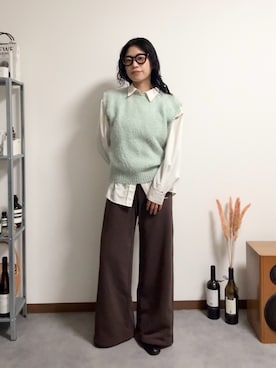 「Firsthand（ファーストハンド）のアイテム」を使った、misuzuさん（レディース・158cm）の冬コーディネート