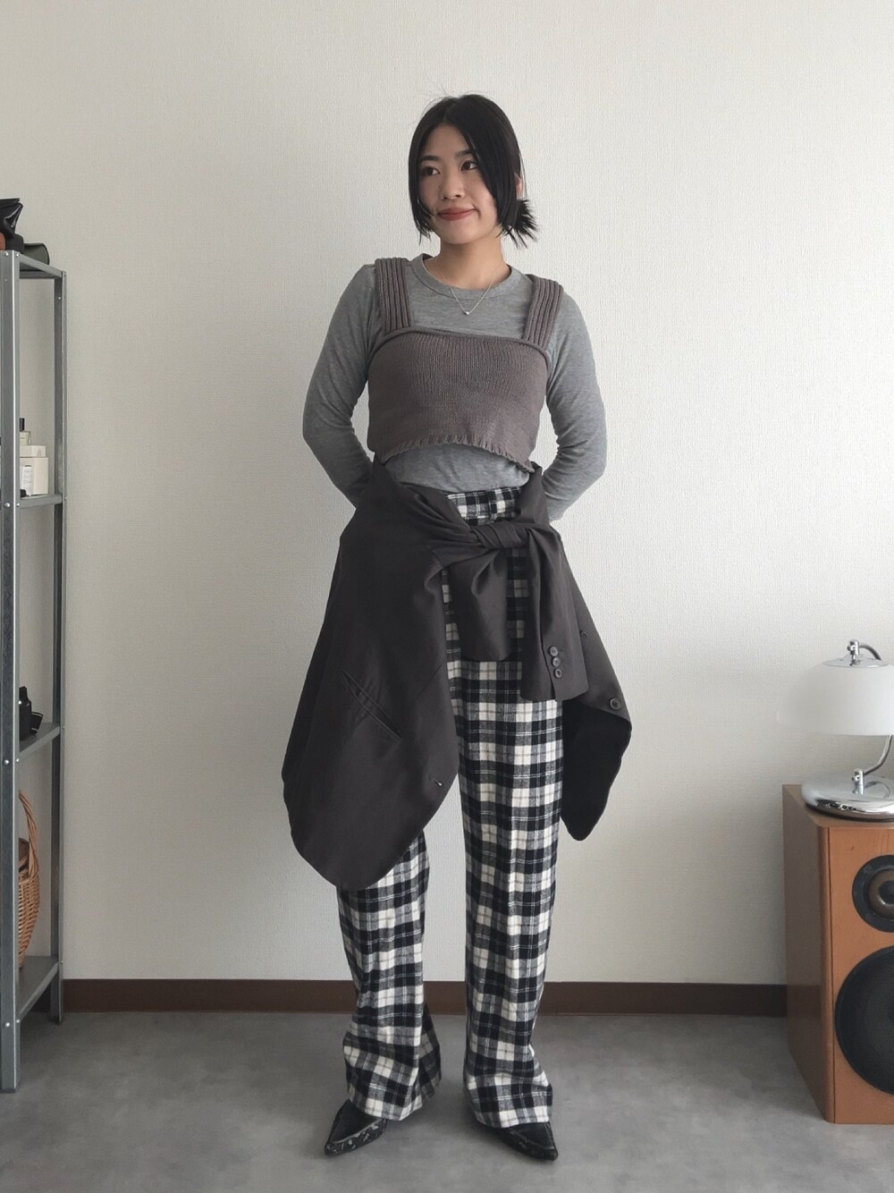 6（ロク）の「＜6(ROKU)＞チェックパンツ（その他パンツ）」 - WEAR
