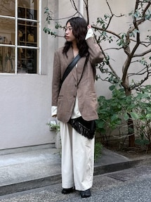 6（ロク）の「＜6(ROKU)＞COTTON RAYON BIG PANTS/パンツ（チノパンツ