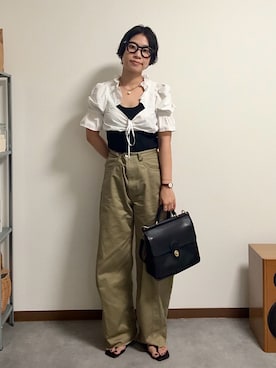 「Rohwel（ローウェル）のアイテム」を使った、misuzuさん（レディース・158cm）の秋コーディネート