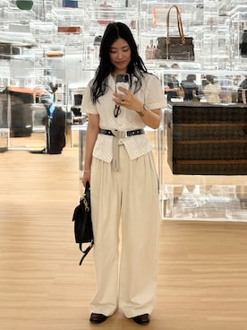 「アイテム（チノパンツ）」を使った、misuzuさん（レディース・158cm・20代）の夏コーディネート