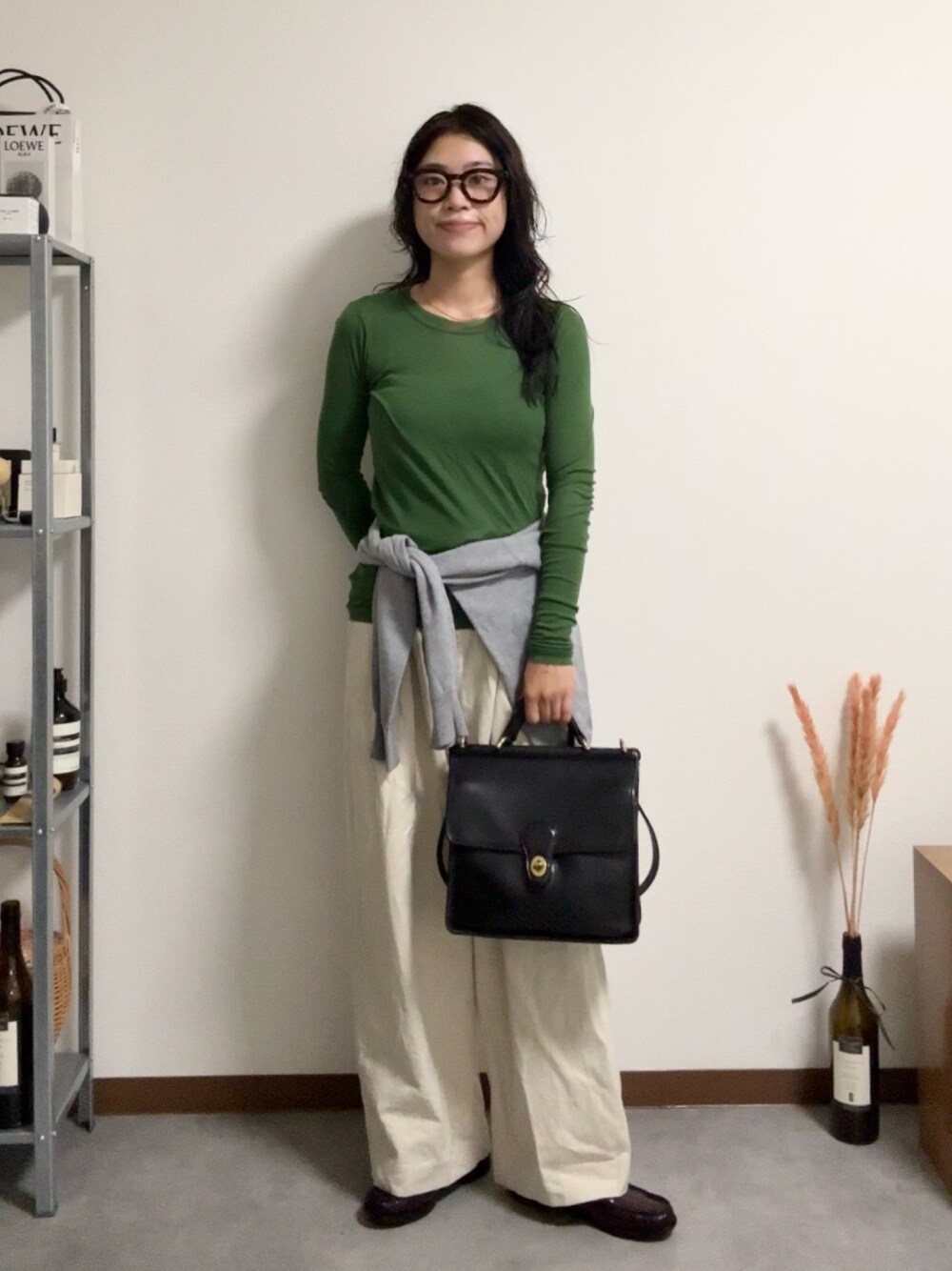 6（ロク）の「＜6(ROKU)＞COTTON RAYON BIG PANTS/パンツ（チノパンツ