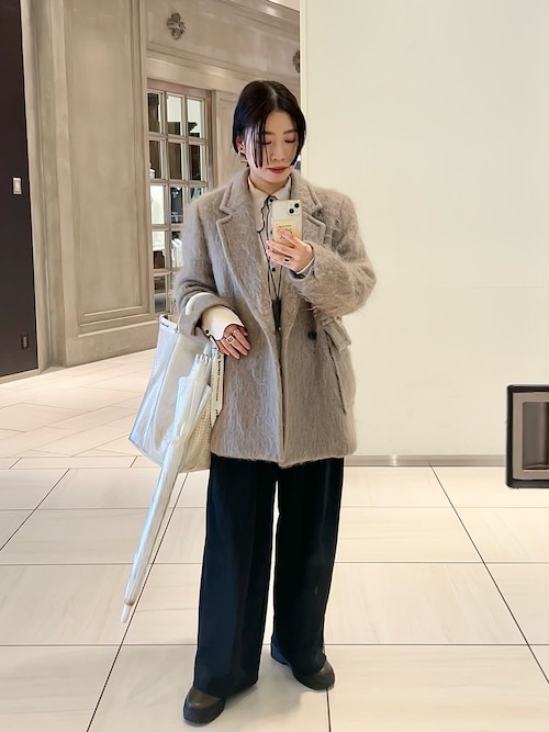 todayfu Mellow Touch Stole ブラウン todayfu Mellow Touch Stole ブラウン todayfu Mellow Touch
