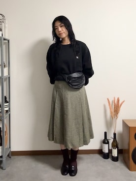 「Firsthand（ファーストハンド）のアイテム」を使った、misuzuさん（レディース・158cm）の冬コーディネート