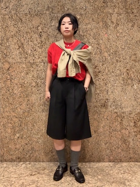 「GUCCI（グッチ）のアイテム」を使った、misuzuさん（レディース・158cm）の秋コーディネート