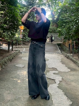 「アイテム（ポロシャツ）」を使った、tora_wareさん（メンズ・176cm）の夏コーディネート