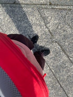 「アイテム（ボディバッグ/ウエストポーチ、レッド系）」を使った、Pissさん（メンズ・175cm）の夏コーディネート