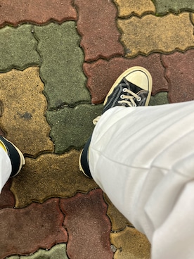 「アイテム（チノパンツ）」を使った、Pissさん（メンズ・175cm）の夏コーディネート