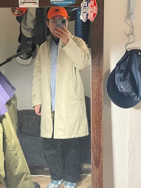 「NECESSARY or UNNECESSARY（ネセサリーオアアンネセサリー）のアイテム（パンツ）」を使った、カイタルさん（メンズ・171cm）の冬コーディネート